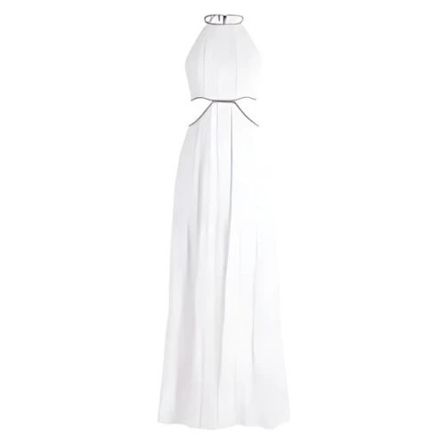 alice + olivia Myrtice cut out-detail maxi dress