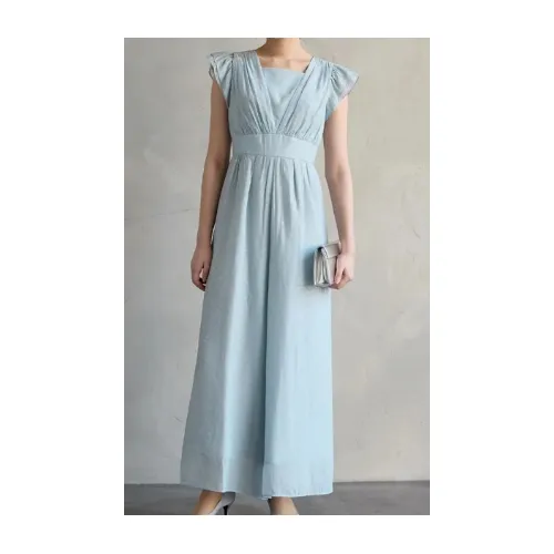 AIMER カットジャカードフレアパンツドレス