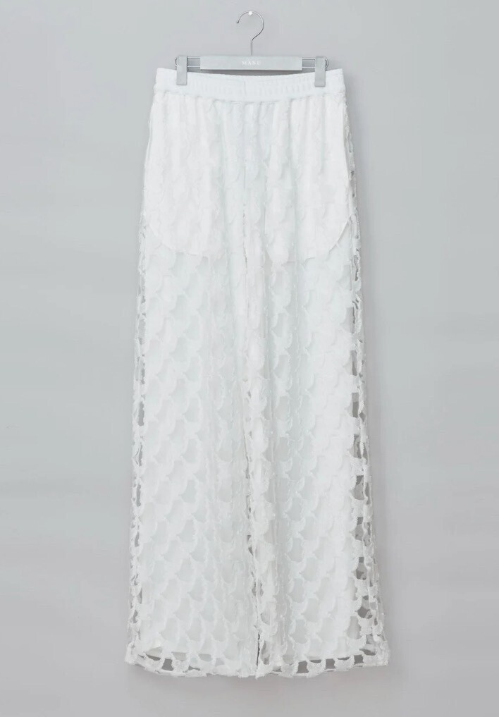 MASU ANGEL LACE EASY PANTS(WHITE)