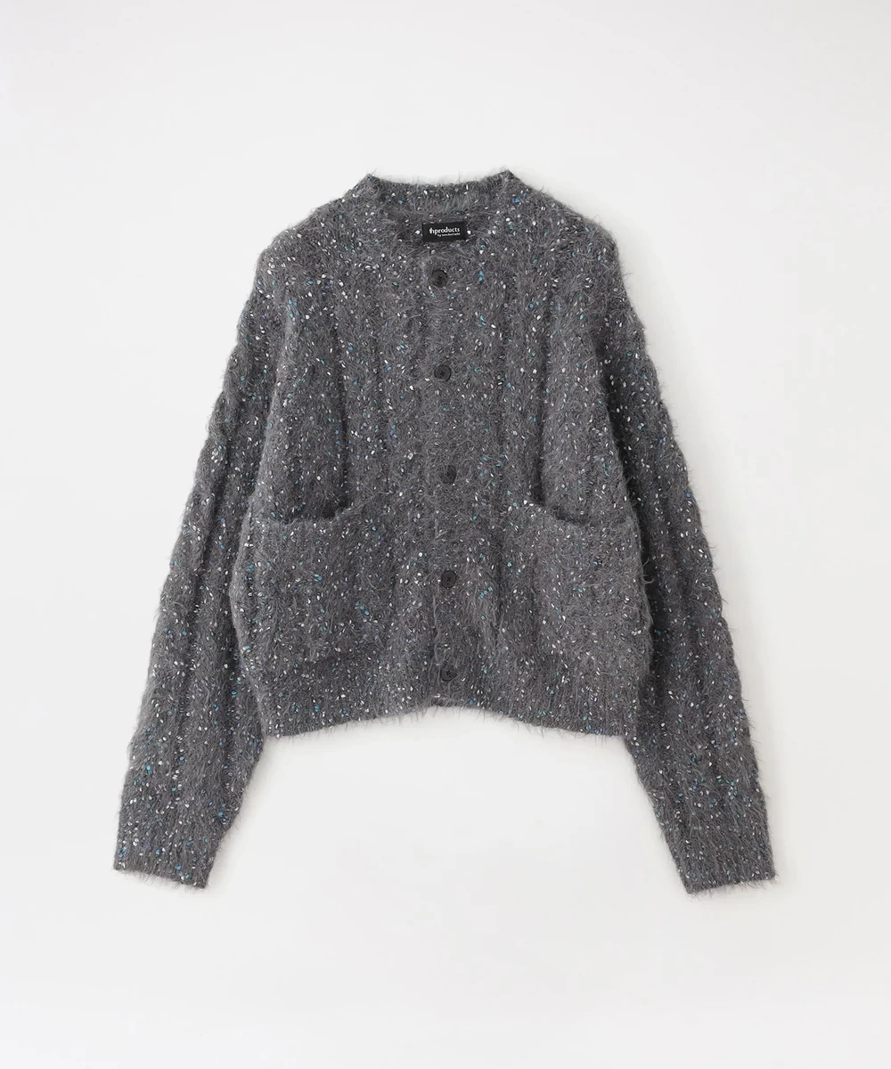 th products Color Nep Mole Knit Cardigan