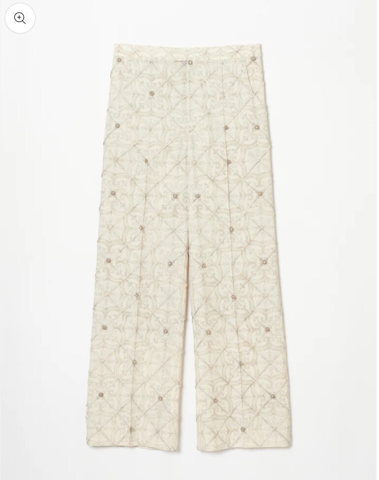 Tanaka Daisuke Pocelain tiles groove pin tack pants