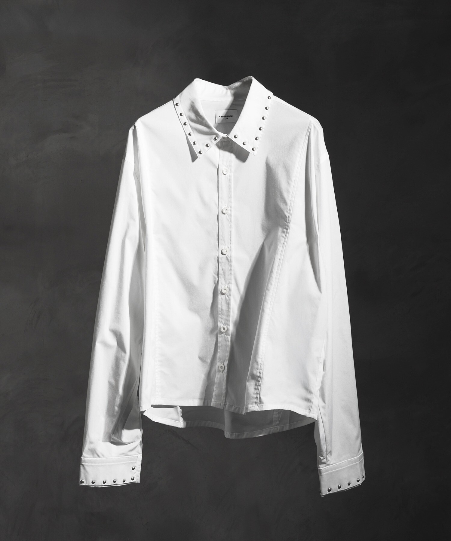 ANDER HUNK Studs Design Double-cuffs Shirt / スタッズデザインダブルカフスシャツ