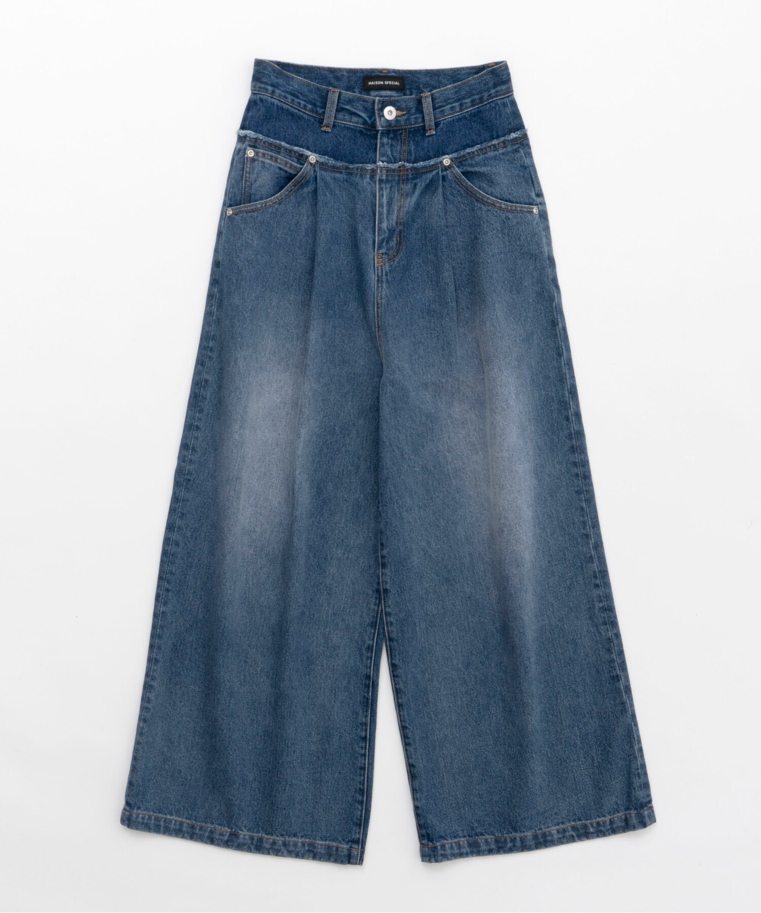 MAISON SPECIAL Double Waist Baggy Denim