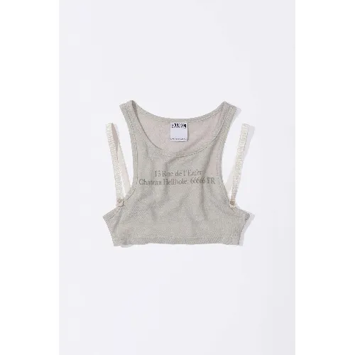 SCULPTOR Zip 66666 Underboob Tank Raw