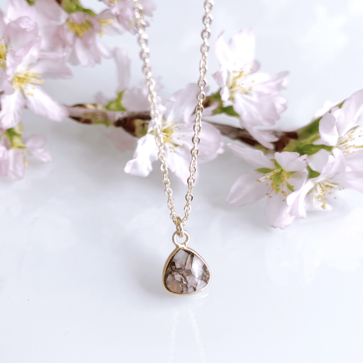 SAKURA jewelry SAKURA jewelry/13/桜色コッパーピンクオパールネックレス
