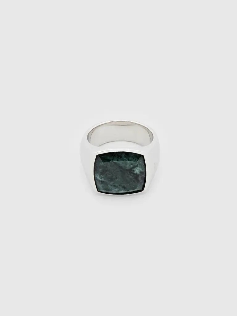 TOMWOOD クッション リング (メンズサイズ) / CUSHION GREEN MARBLE / グリーンマーブル