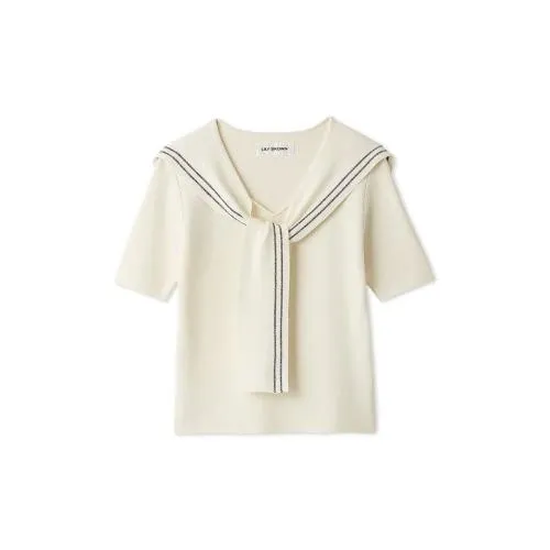 LILY BROWN レイヤードセーラーカラーニット