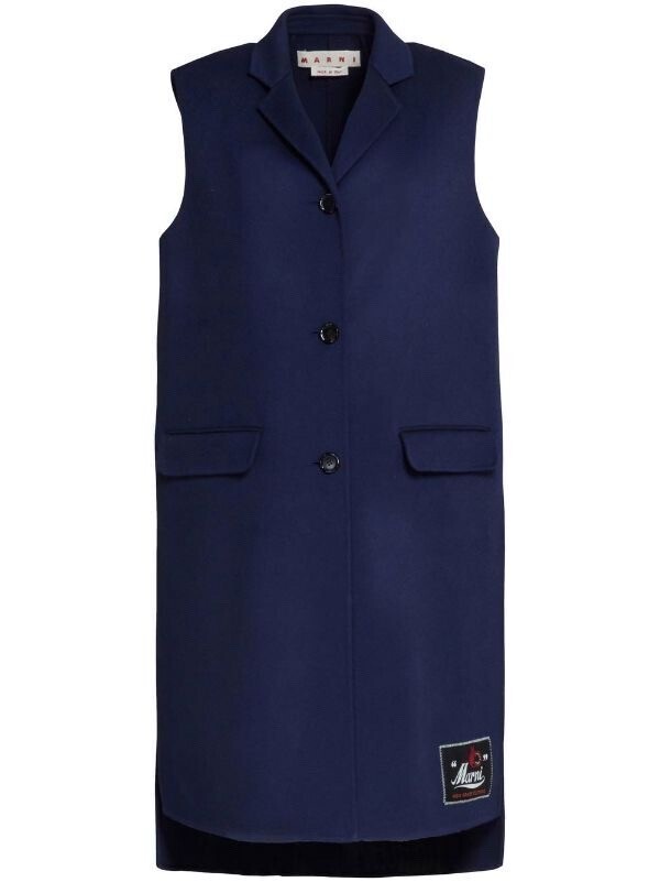 MARNI long wool-cashmere vest coat
