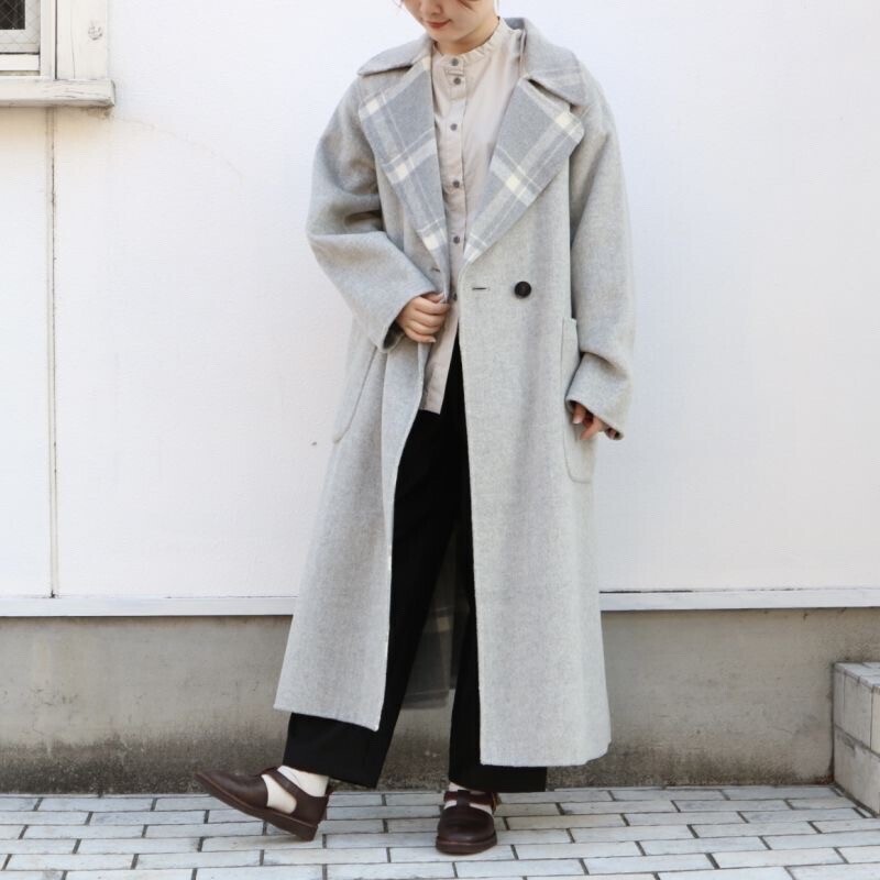lelill リバーシブルマキシコート