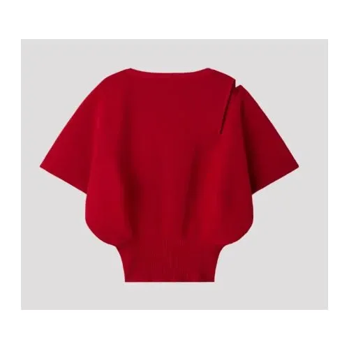 CFCL POTTERY CREASE GLITTER ASYMMETRIC TOP
