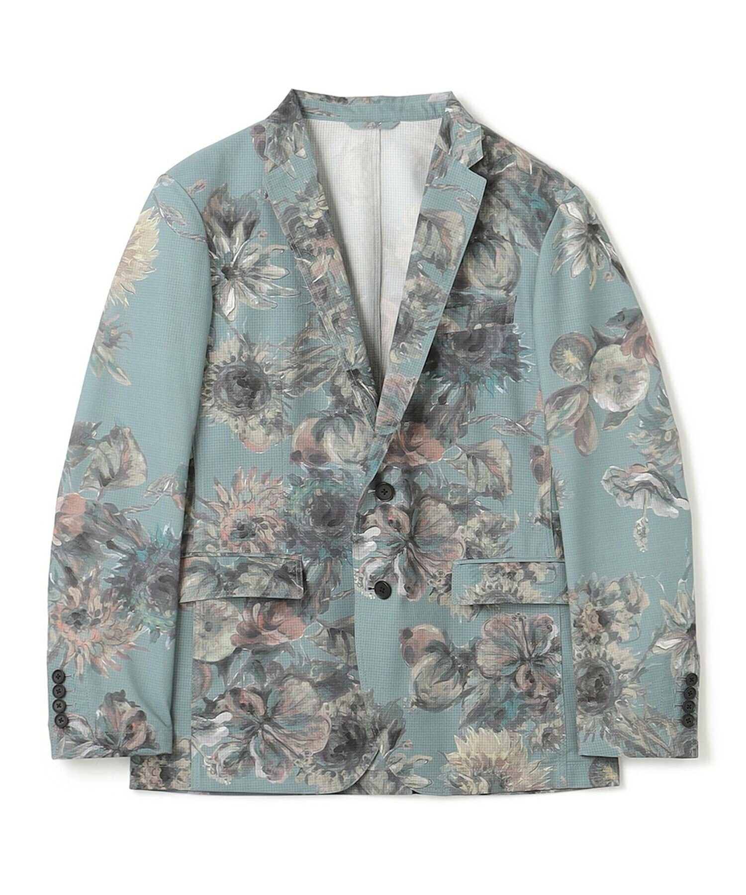 JOSEPH HOMME クールドッツストレッチトロピカル柄 ジャケット