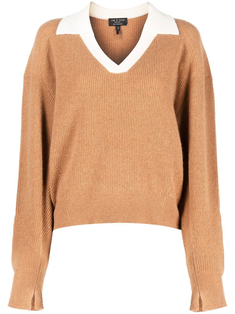 rag & bone collared cashmere jumper
