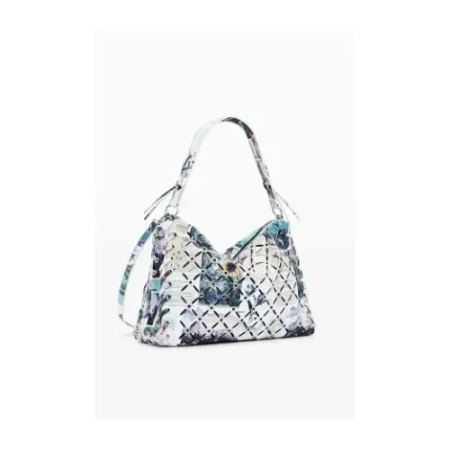 Desigual ミディアムサイズのパンチングショルダーバッグ