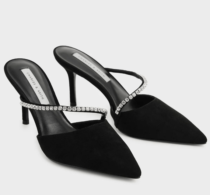 CHARLES & KEITH ジェムエンクラスト スティレットミュール
