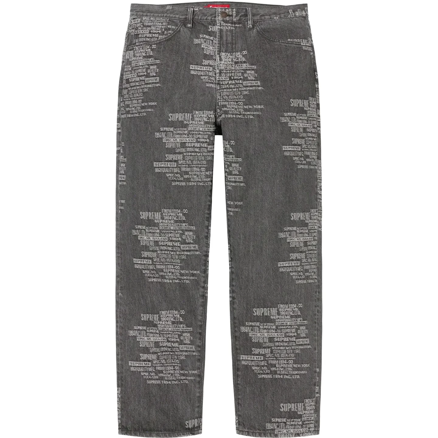 Supreme Trademark Jacquard Baggy Jean