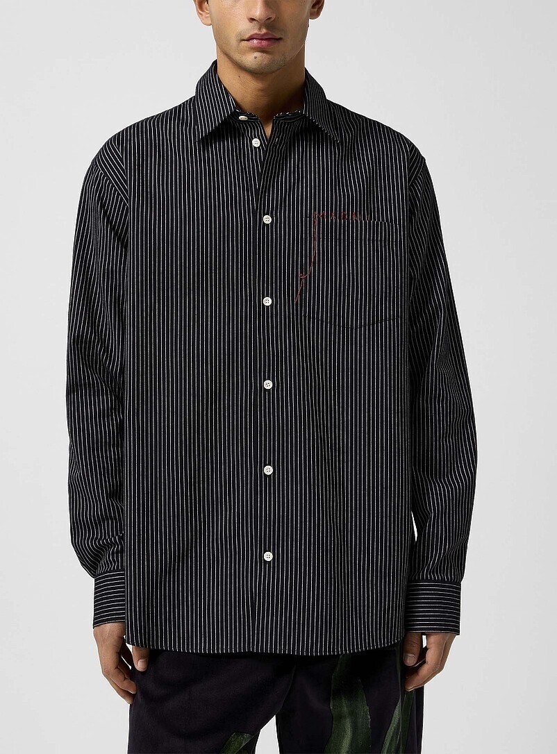 MARNI La chemise rayée logo dissimulée