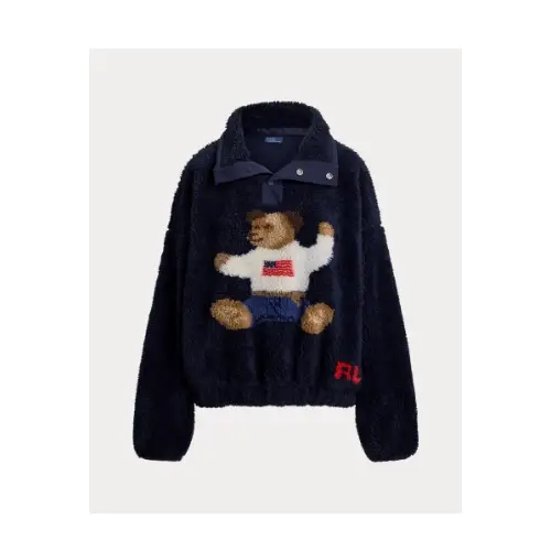 RALPH LAUREN Polo ベア ハイパイル フリース モックネック