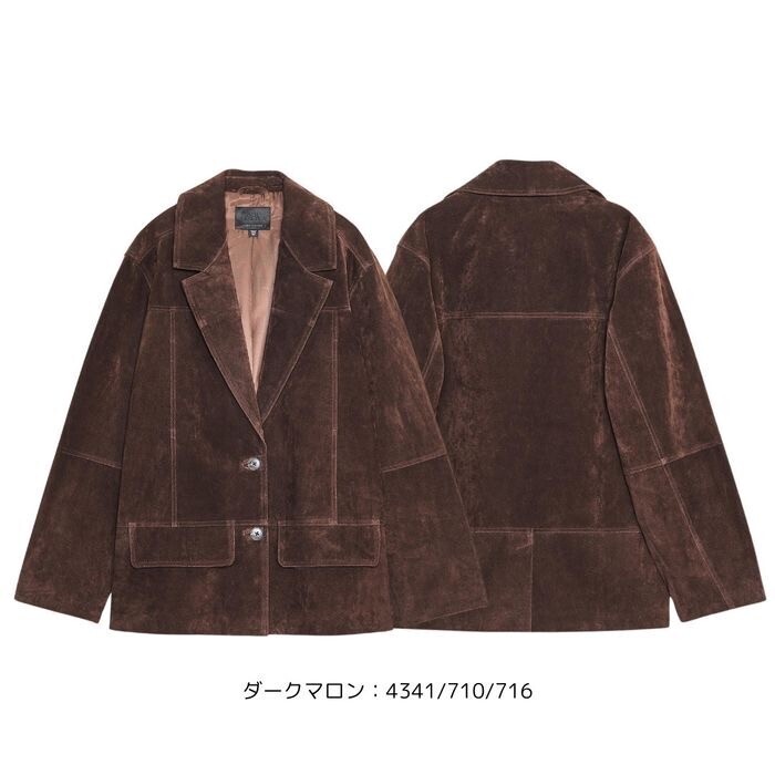 ZARA オーバーサイズスエードブレザー（ピッグスエード）