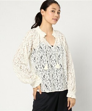 moussy 2WAY LACE BLOUSE