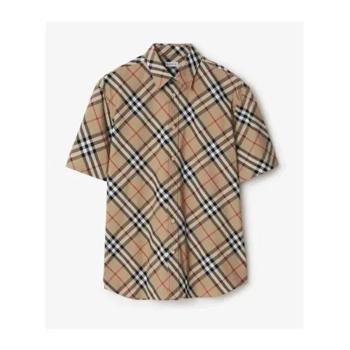 BURBERRY クラシックフィット チェック コットンポプリンシャツ