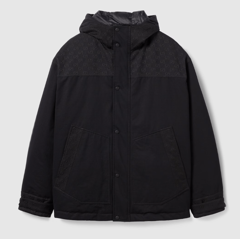 GUCCI コットンリップストップパッドジャケット