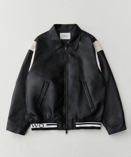 VTWO 8077 vegan leather jacket_black