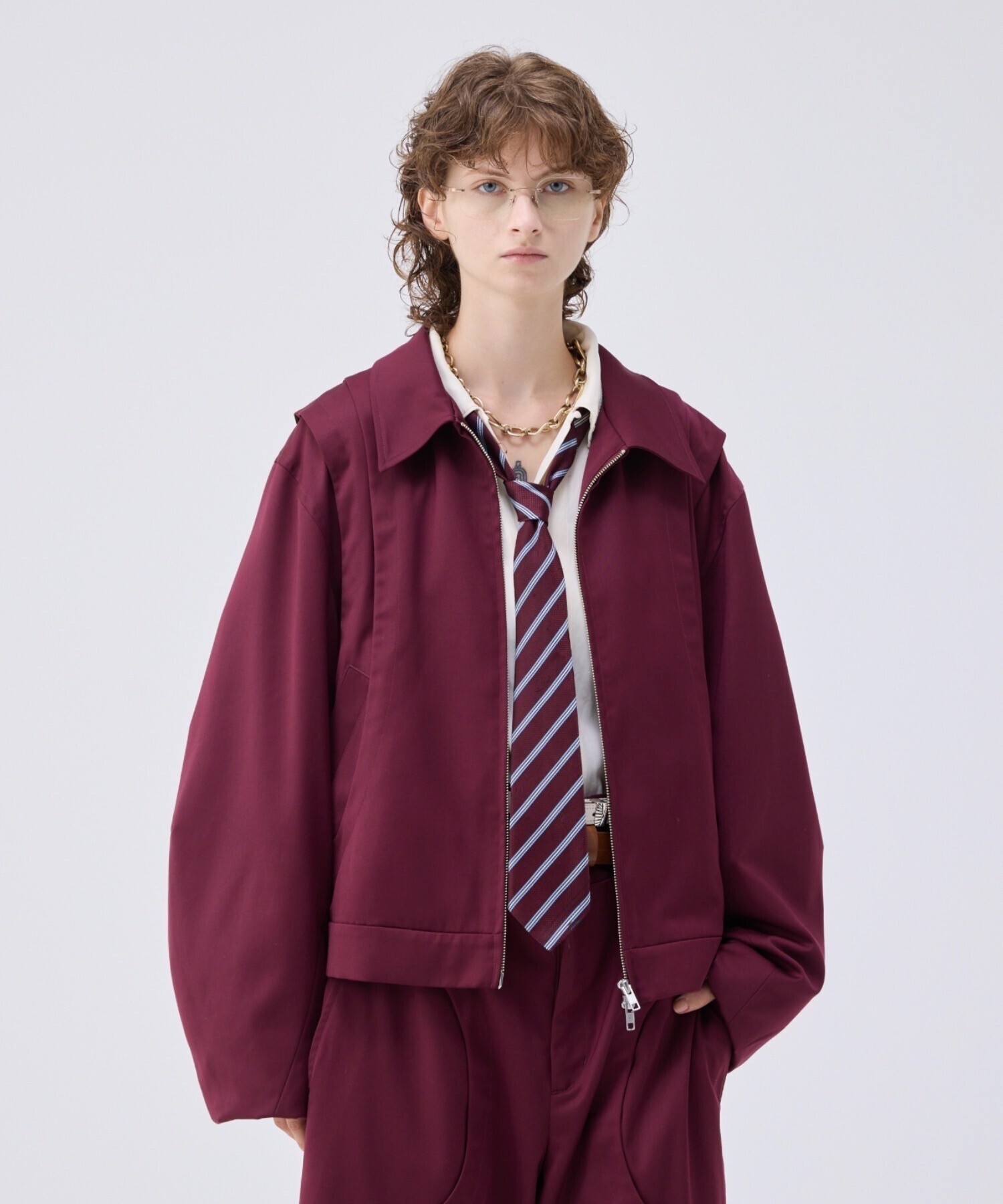 soerte Loose Curve Tuck Short Blouson / ルーズカーブタックショートブルゾン