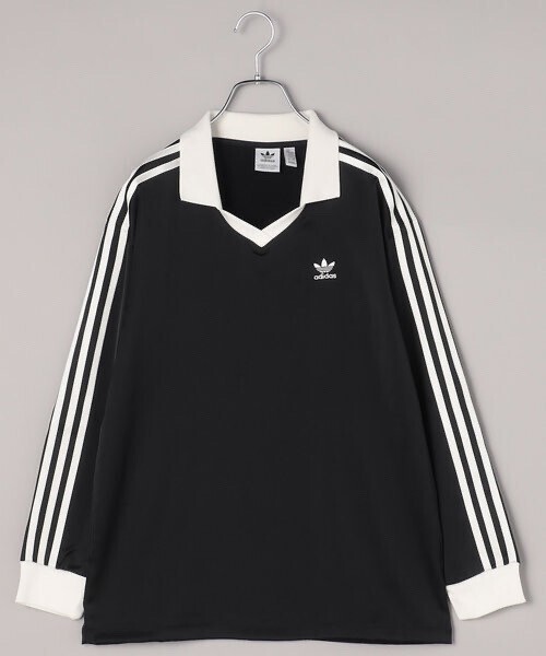 adidas 3STRIPE SATIN LONG SLEEVE TSHIRT/スリーストライプス サテン 長袖Tシャツ