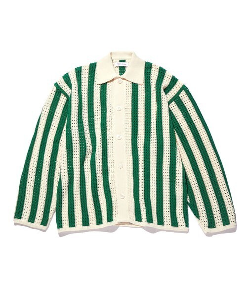 TENDER PERSON STRIPE KNIT CARDIGAN