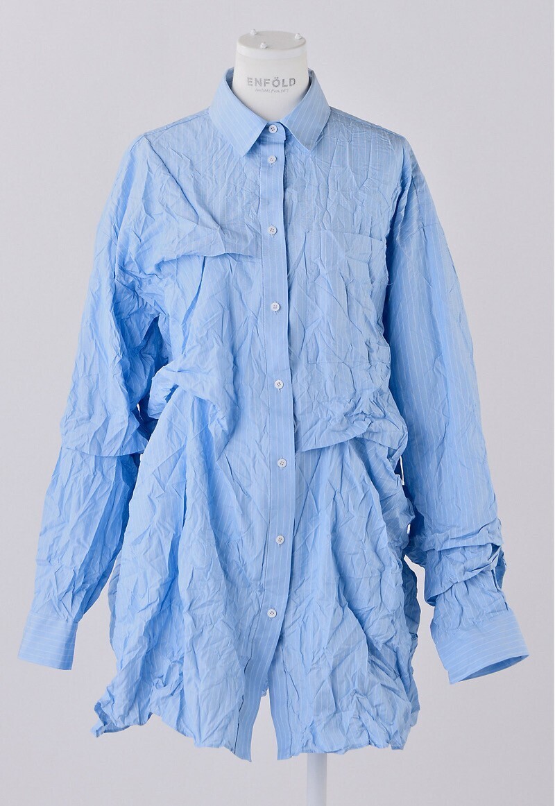 ENFOLD WRINKLE TUCK SHIRT