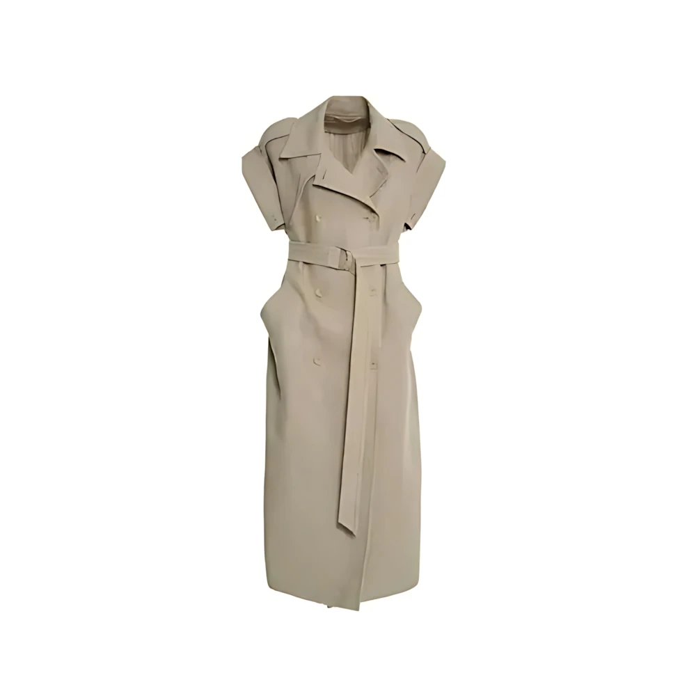 Max Mara Linen trench coat with belt GIRELLO