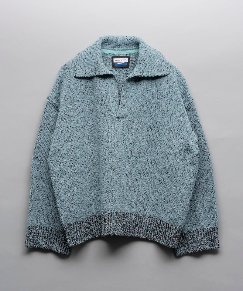 MAISON SPECIAL Plating Skipper Prime-Over Knit Pullover