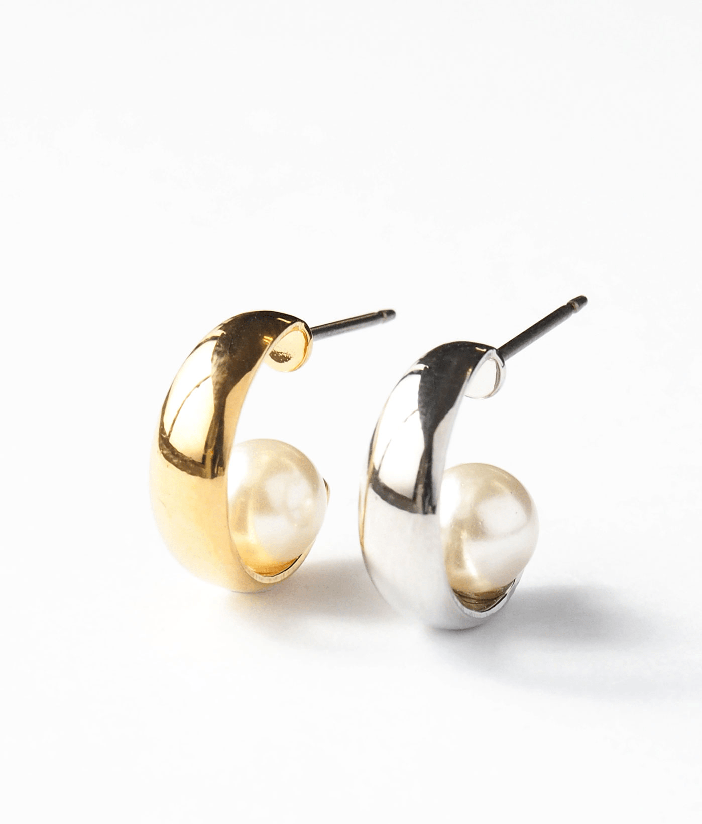 MUK ワンパールフープピアス(S)