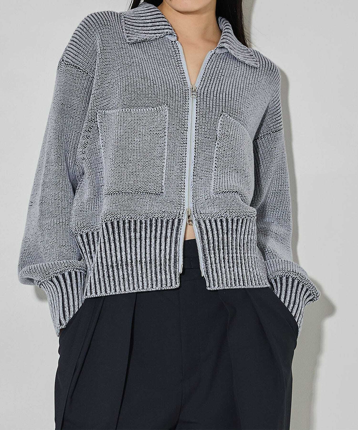 WRAPINKNOT Zip cropped tops