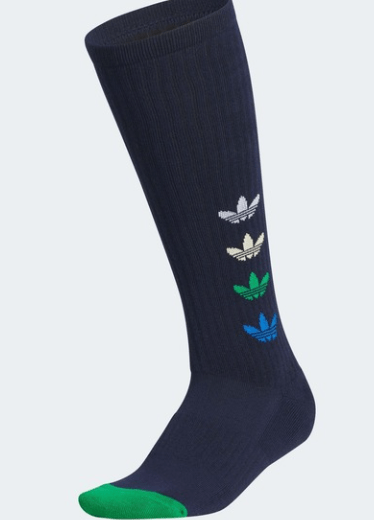 adidas オリジナルスゴルフ ヒザ丈 ロゴ クッションソックス
