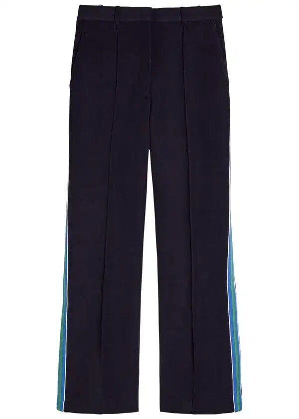 WALES BONNER Dancer Striped Straight-Leg Trousers