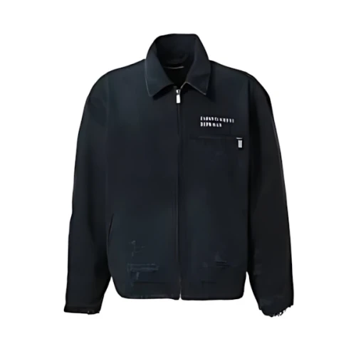 ENFANTS RICHES DÉPRIMÉS LOGO DISTRESSED WORK JACKET