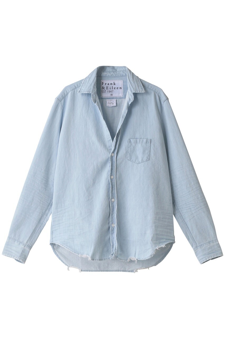 Frank＆Eileen EILEEN ストーンウォッシュドインディゴ ブルーデニムシャツ