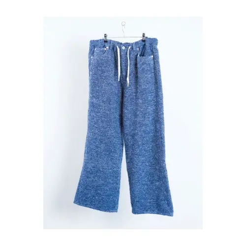 SEVESKIG Blanket Jacquard Towel Wide Slacks