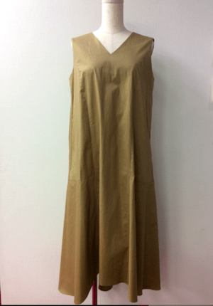 trois 【T171-85003】trois/後ろリボンVネックワンピース