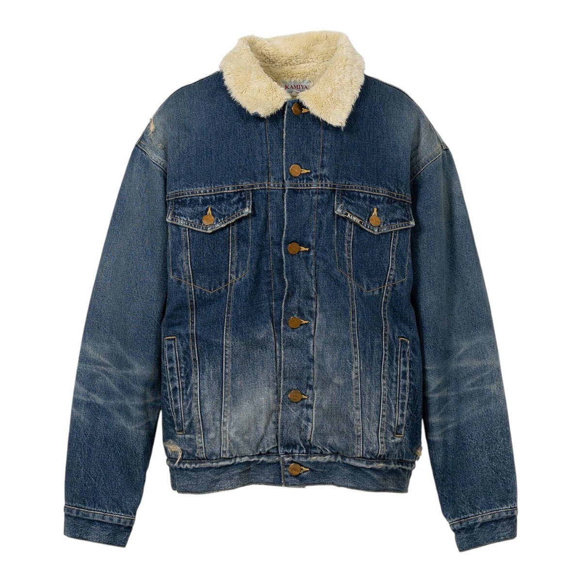 KAMIYA Boa Lining Denim Jacket/INDIGO