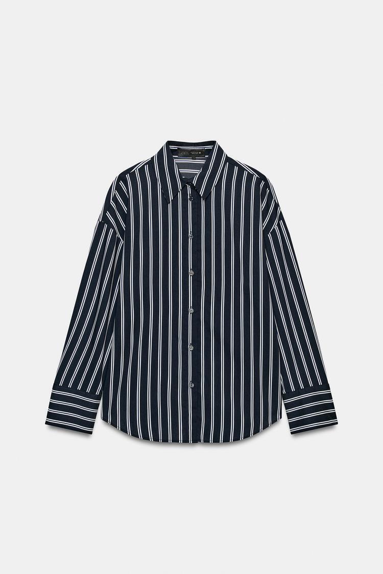 ZARA ストライプシャツ