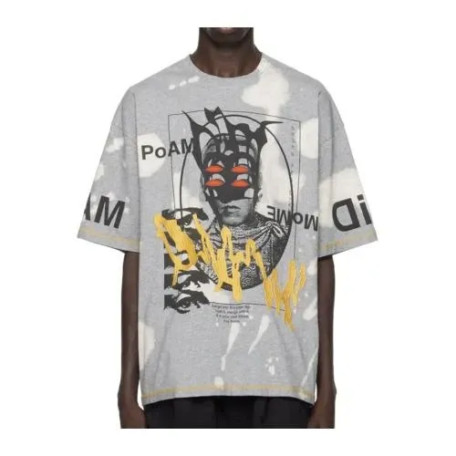 P.A.M. gray slam poet t-shirt