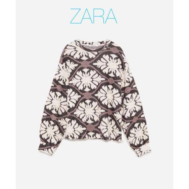 ZARA 雪の結晶ジャガードセーター