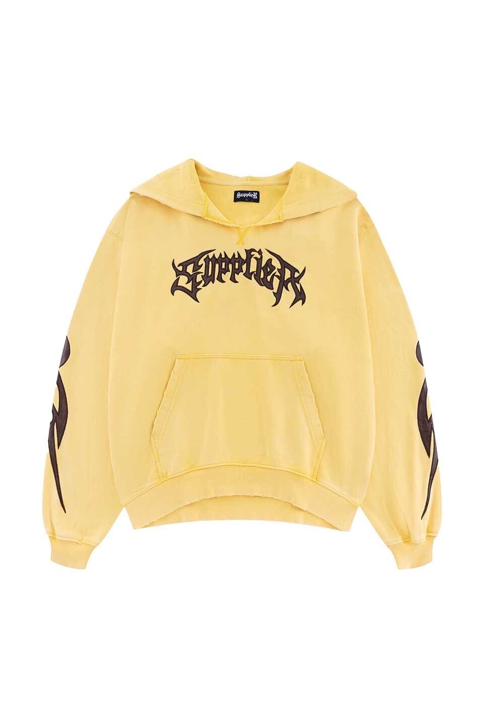 SUPPLIER Tribal Leather Patch Zip Hoodie