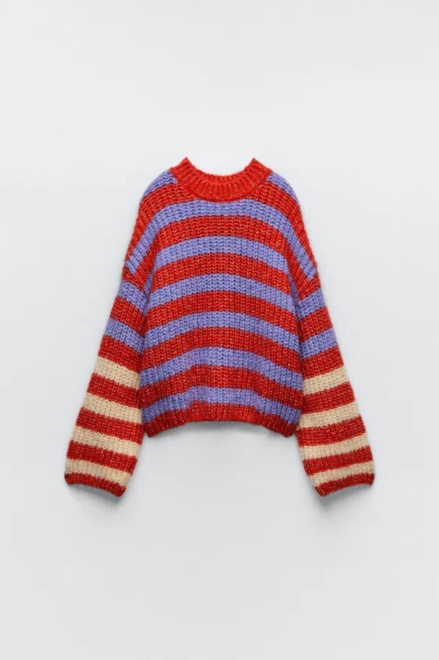 ZARA ボーダーニット