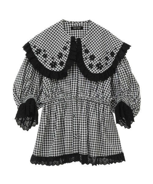 Candy Stripper ETERNAL JOURNEY FRILL COLLAR ブラウス