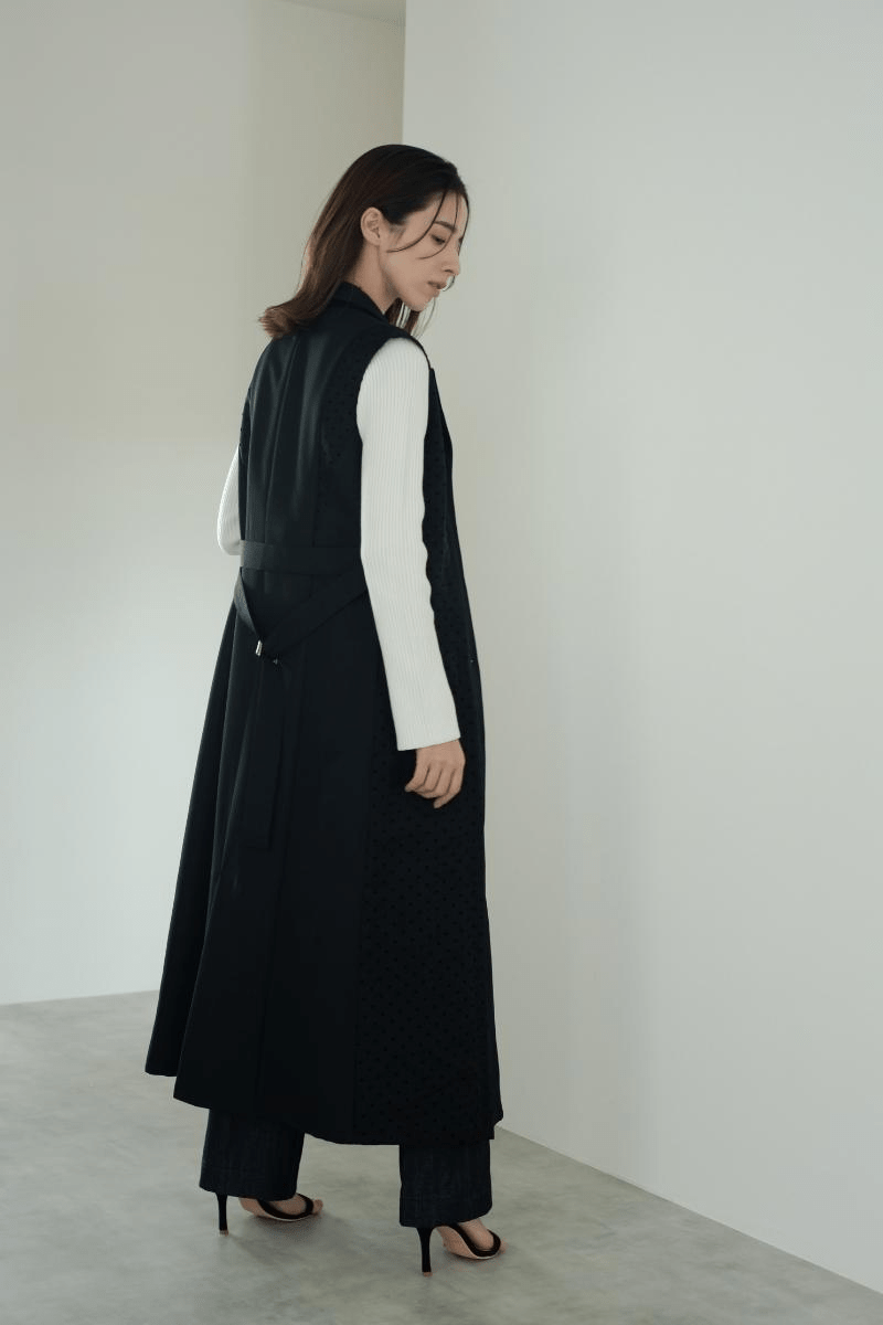 maison de Dolce. 【made in Japan】2wayジレワンピース/M