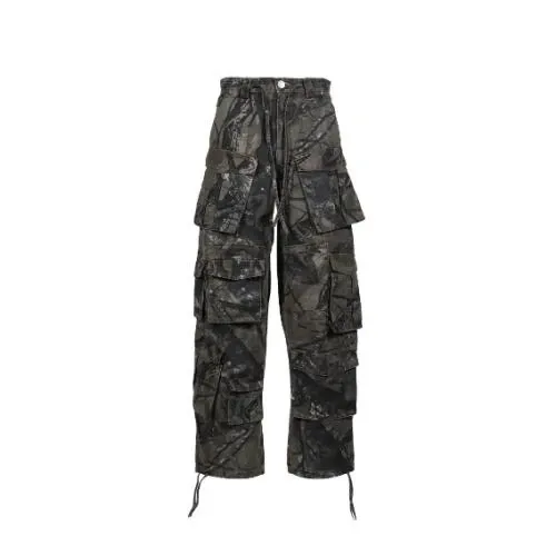 MARKGONG CAMO MULTI-POCKET CARGO PANTS