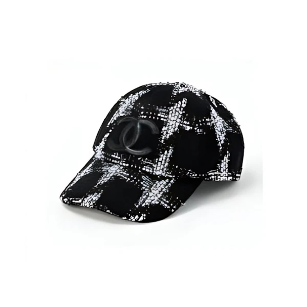 CHANEL ココマーク キャップ ホワイト コットン ウール